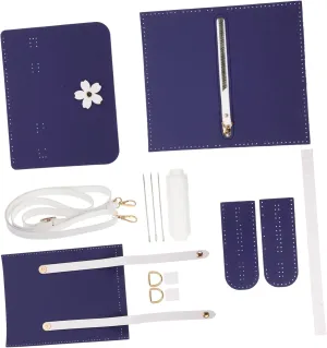 GRADENEVE Crossbody Bag Making Kits Crochet Kit Make Bag 1 Set Manual Shoulder Bag Supplies Adorable Shape Design for Handbags Lightweight Portable Craft Supplies