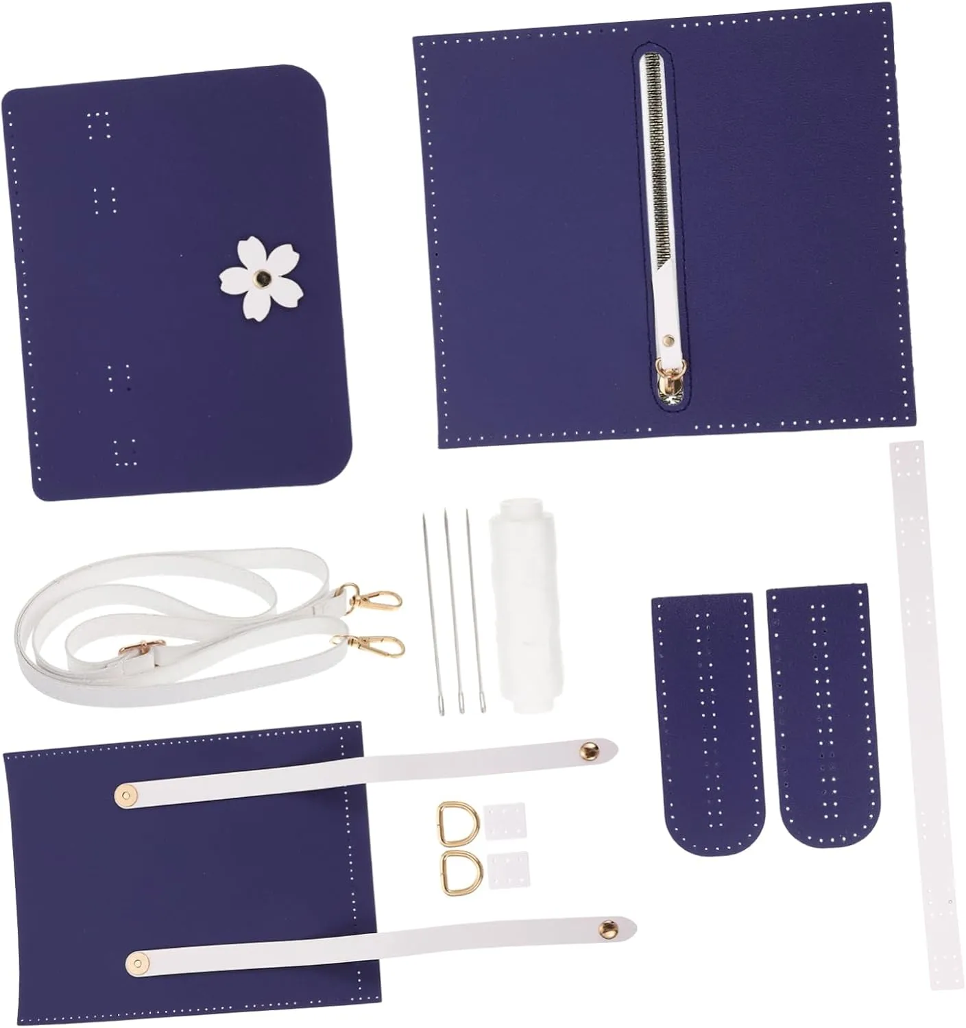GRADENEVE Crossbody Bag Making Kits Crochet Kit Make Bag 1 Set Manual Shoulder Bag Supplies Adorable Shape Design for Handbags Lightweight Portable Craft Supplies