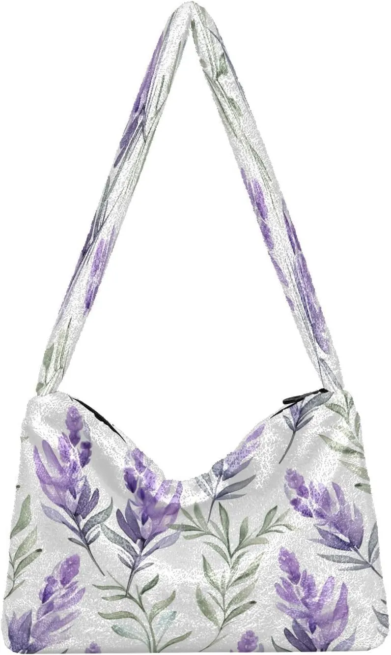 Green Leaves Modern Ladies Shoulder Handbags, Shoulder Tote Bag for Women, Autumn Handbags