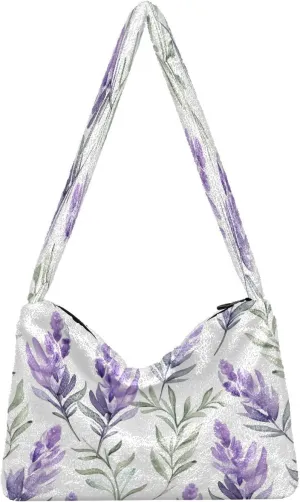 Green Leaves Modern Ladies Shoulder Handbags, Shoulder Tote Bag for Women, Autumn Handbags