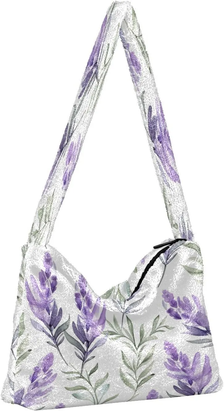 Green Leaves Modern Ladies Shoulder Handbags, Shoulder Tote Bag for Women, Autumn Handbags