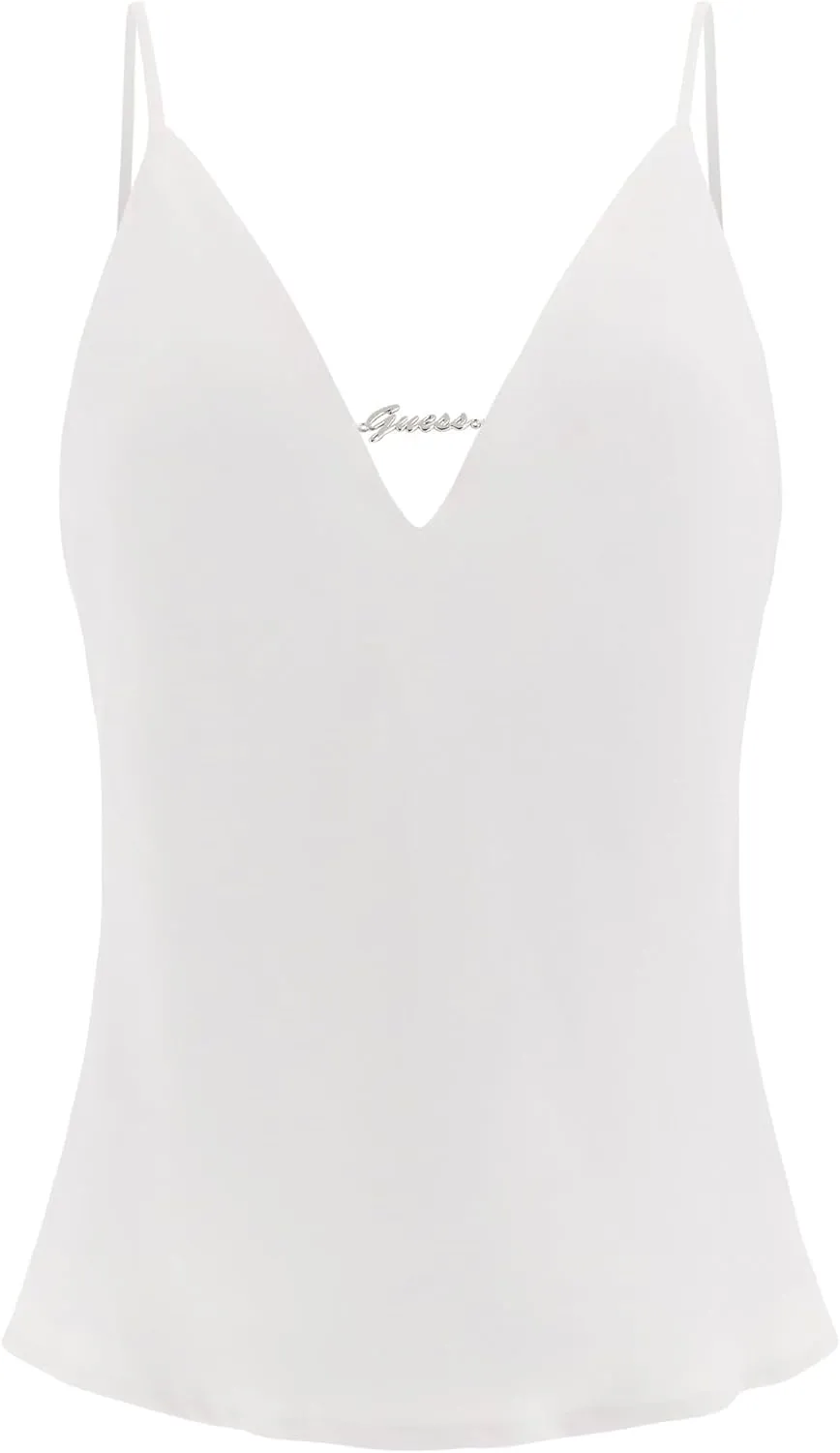 GUESS Women's Eco Long Sleeve Adelaide Bow Shirt