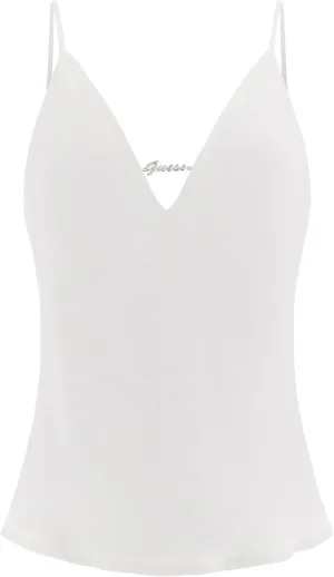 GUESS Women's Eco Long Sleeve Adelaide Bow Shirt