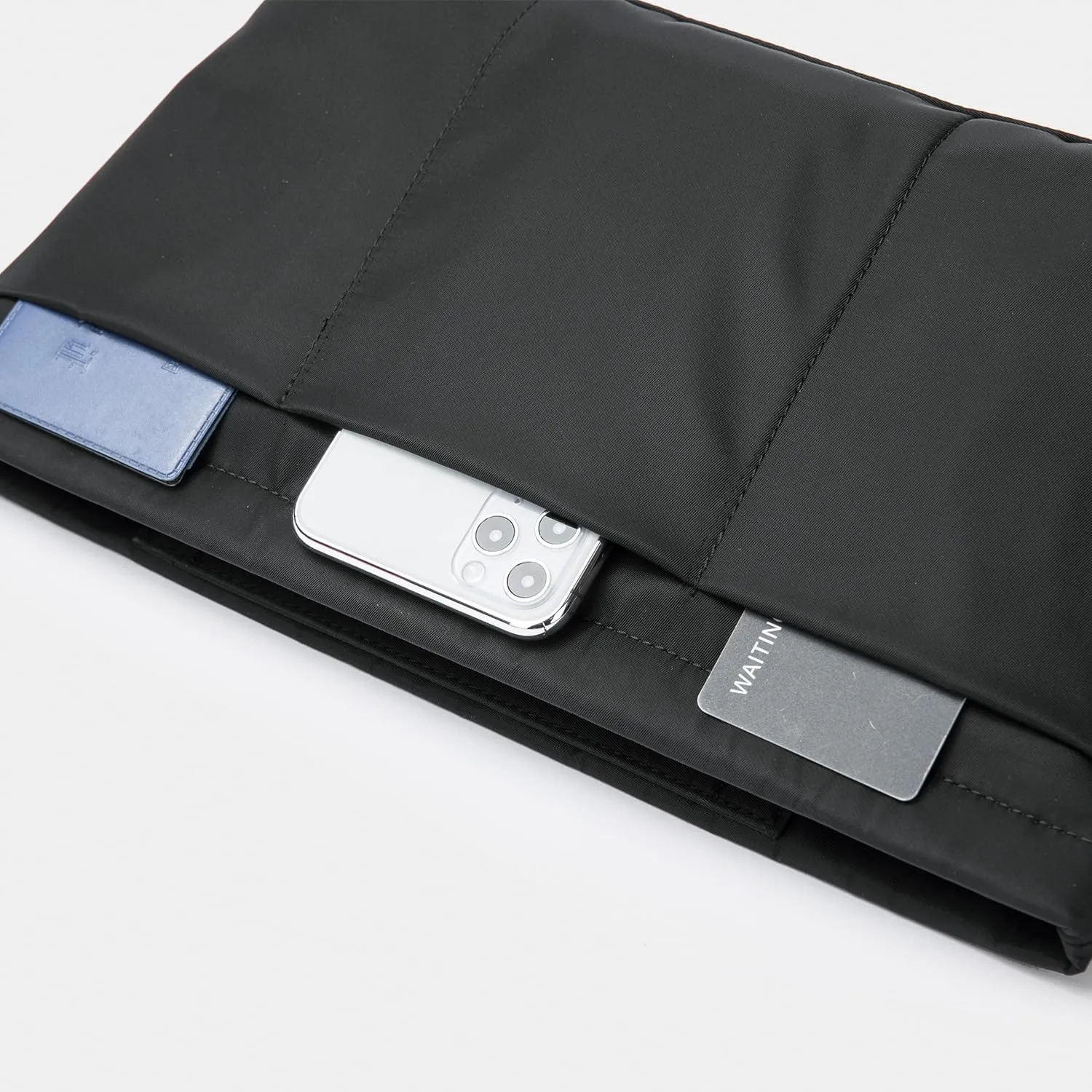 Handbag Organizer Insert Bag Tote Shaper Bag Large Purse Organizer Insert Lightweight & Durable Nylon inner bag (M, black)