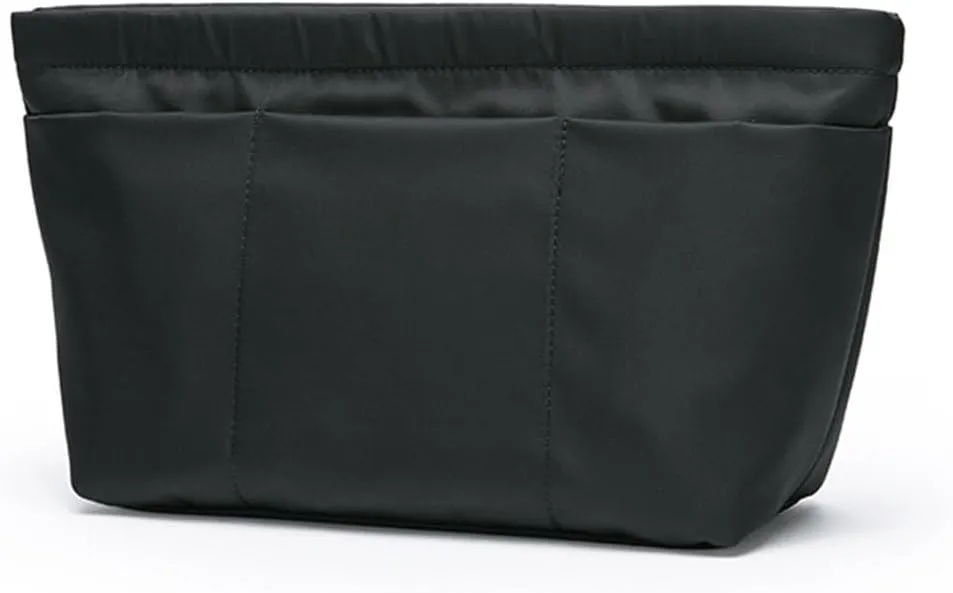 Handbag Organizer Insert Bag Tote Shaper Bag Large Purse Organizer Insert Lightweight & Durable Nylon inner bag (M, black)