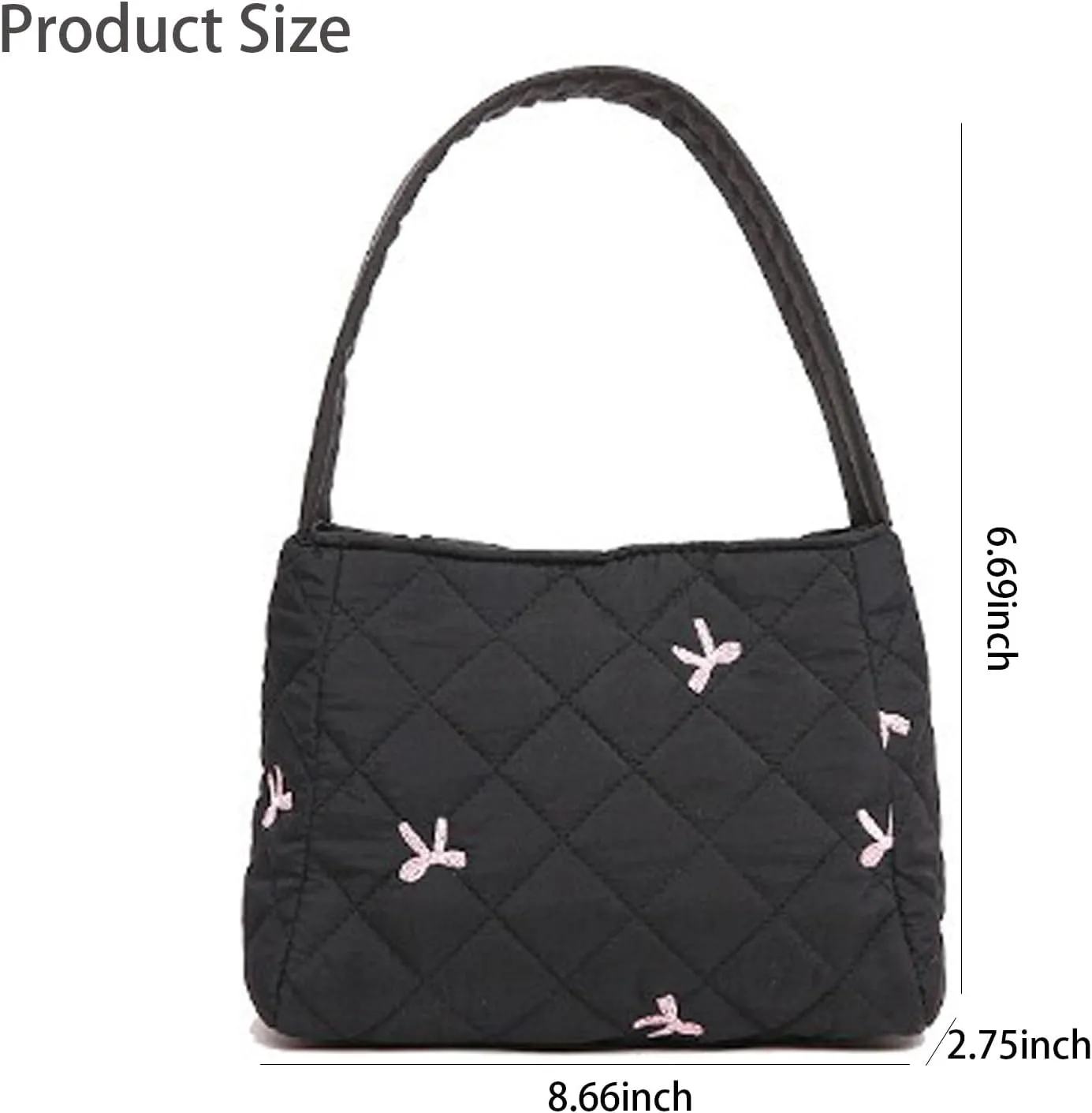 handbags for women Small tote bag cute pink bow hobo & Purse bag for Travel Work