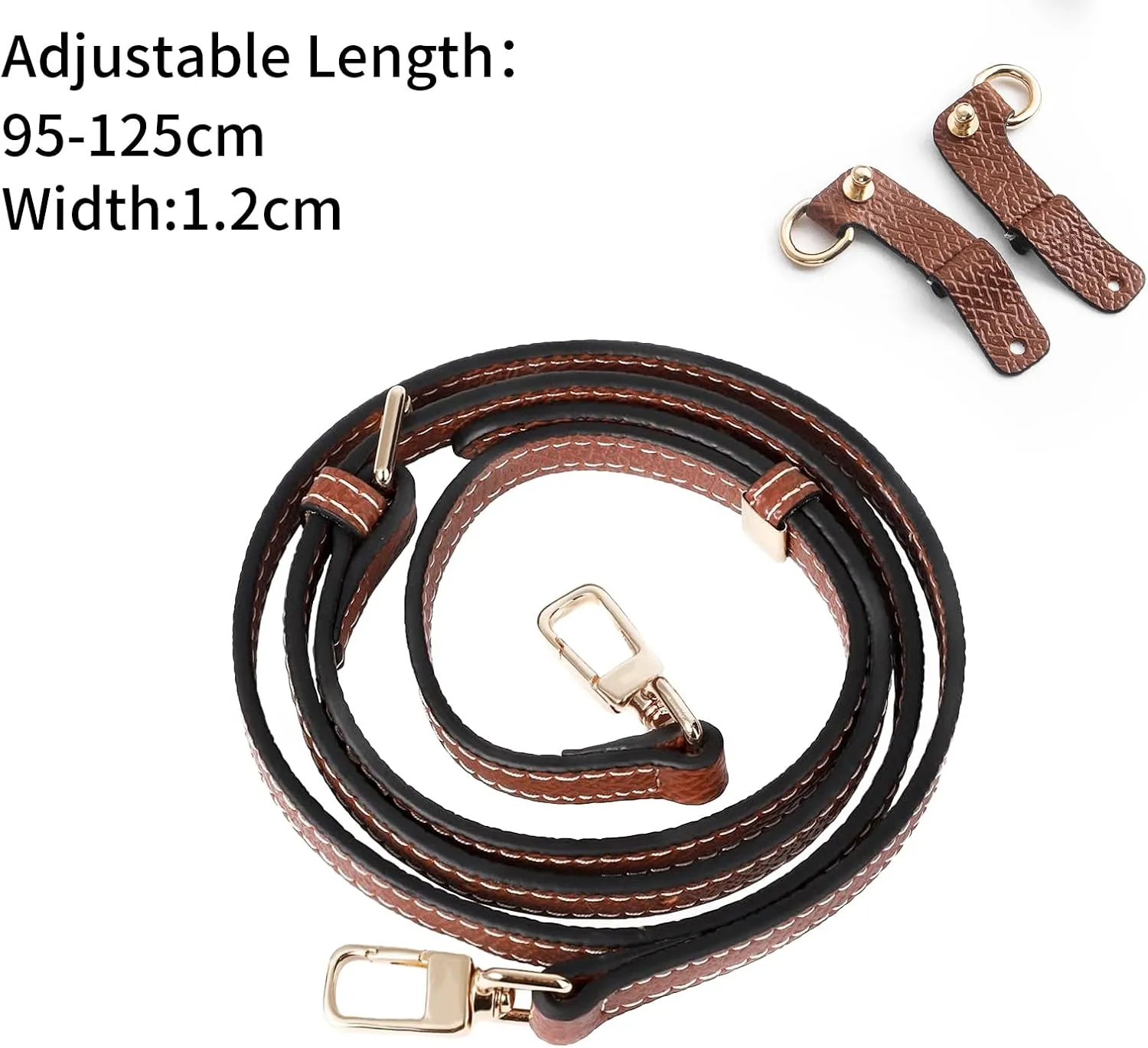 Hap Tim Leather Purse Straps, Adjustable Replacement Crossbody Shoulder for Handbag, Mini Bag, Cross Body Purse