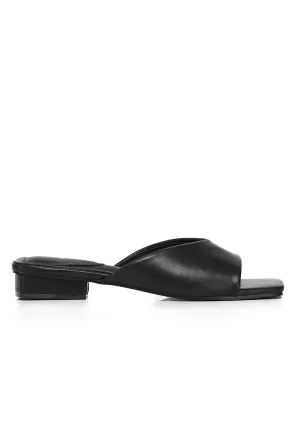 Helisa Slip Ons Sandals (Black)