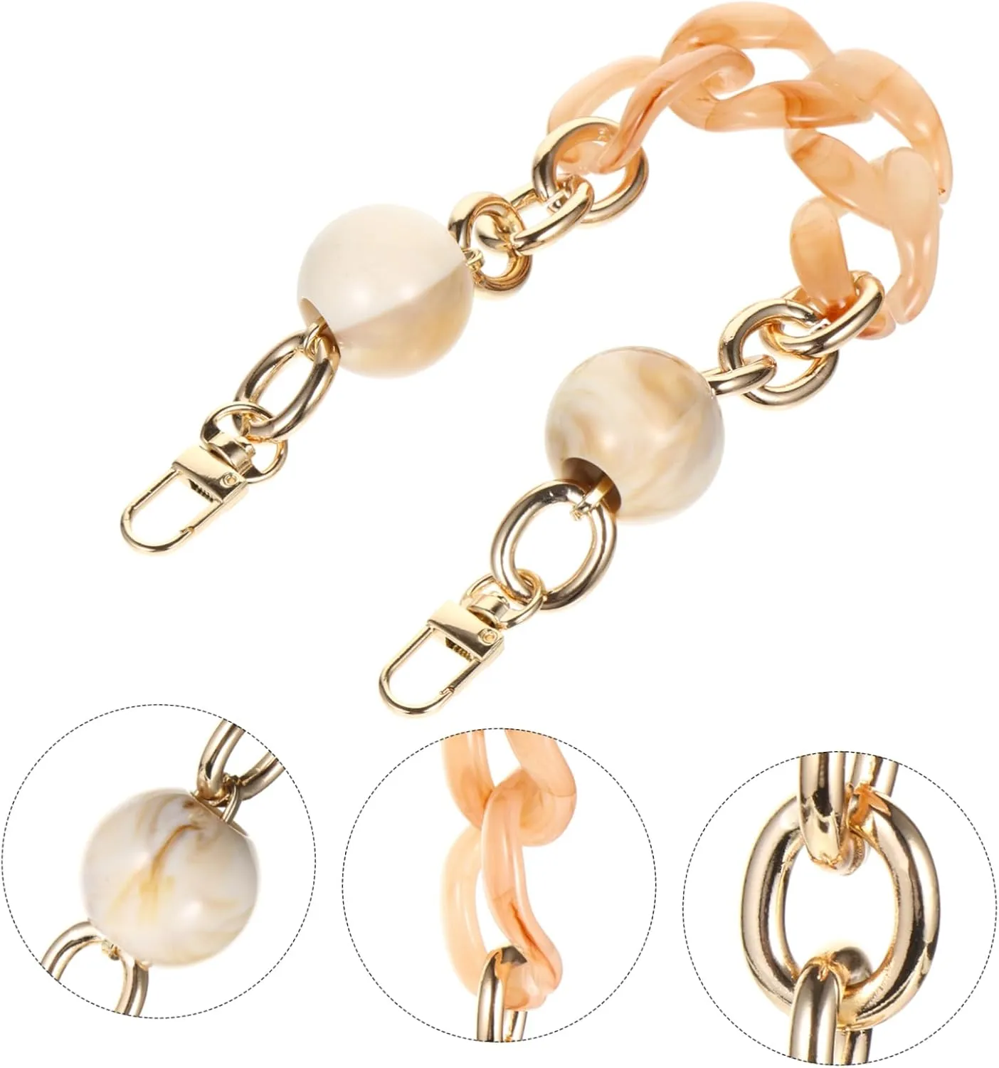 HOMSFOU Purse Chain Handbag Replacement Strap Attractive Chain Handbag Reasonable
