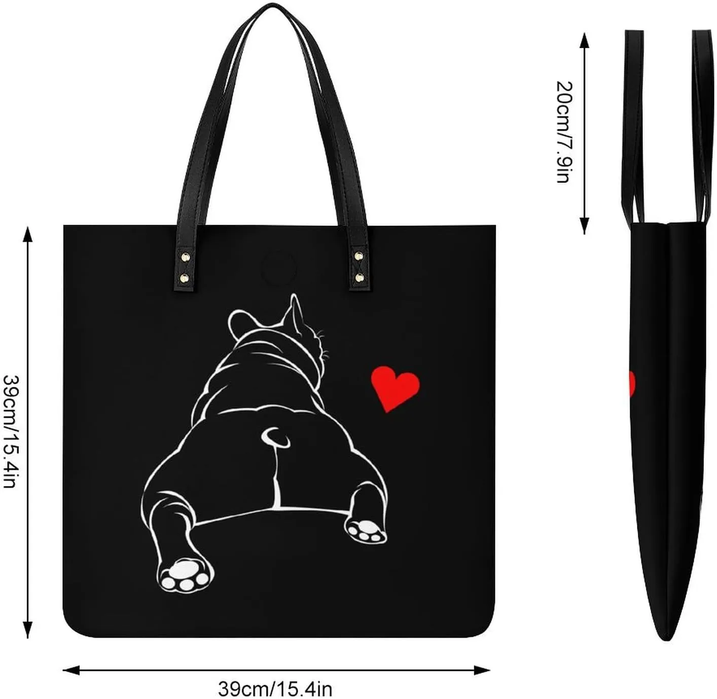 Hotdog Fun Food Hot Dog Leather Handbag with Large Space, Fashionable Handbag
