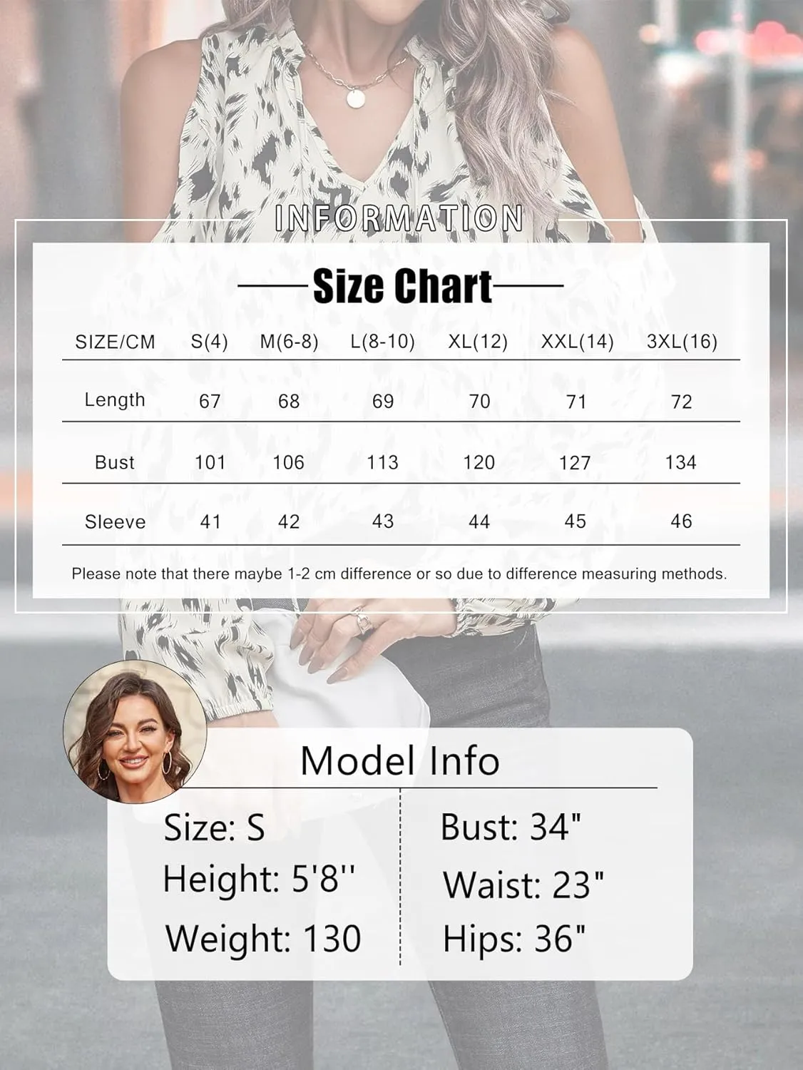 IFFEI Womens Long Sleeve Shirts Dressy Casual Leopard Print Tops Cold Shoulder Ruffle V Neck Loose Fit Blouses