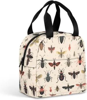 Insect Reusable Lunch Bag Insulated Tote Box Cooler Food Handbags Case For Women Men 22 * 20 * 13cm