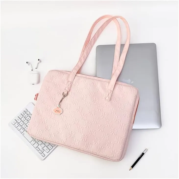 Japanese Cutecore Messenger Bag 11 Inch 13 Inch Kawaii Shoulder Handbags for Women Tote Laptop Bag with Accessories (Pink,13 inch)