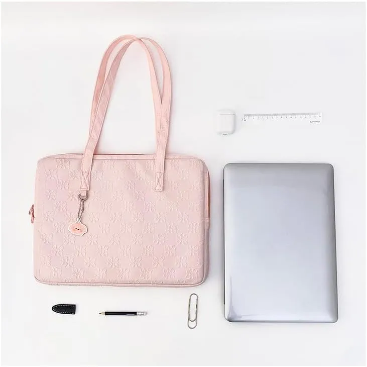 Japanese Cutecore Messenger Bag 11 Inch 13 Inch Kawaii Shoulder Handbags for Women Tote Laptop Bag with Accessories (Pink,13 inch)
