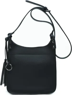 JEN & CO. Lucinda Square Crossbody Bags for Women Vegan Leather Purses Adjustable Strap Shoulder Handbags with Tassel