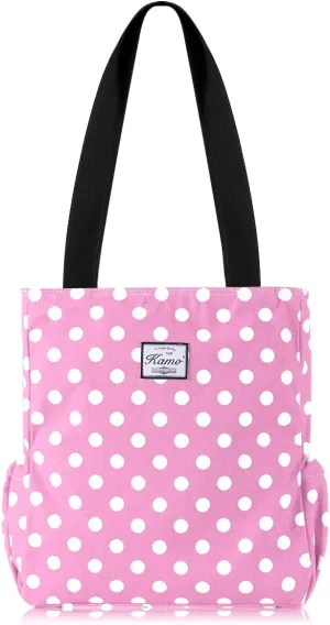 KAMO Floral Tote Bag - Waterproof Lightweight Handbags Travel Shoulder Bag for Hiking Yoga Gym Swimming Travel Beach
