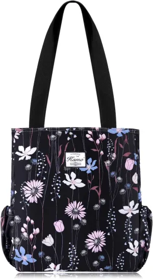 KAMO Floral Tote Bag - Waterproof Lightweight Handbags Travel Shoulder Bag for Hiking Yoga Gym Swimming Travel Beach