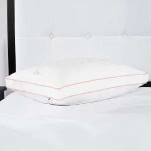 kate spade new york Joy Dot Endless Loft 18" x 36", Medium Firm Pillow with Foam-Core and 2" Gusset for Maximum Support, Best for Back or Side Sleepers, King, White