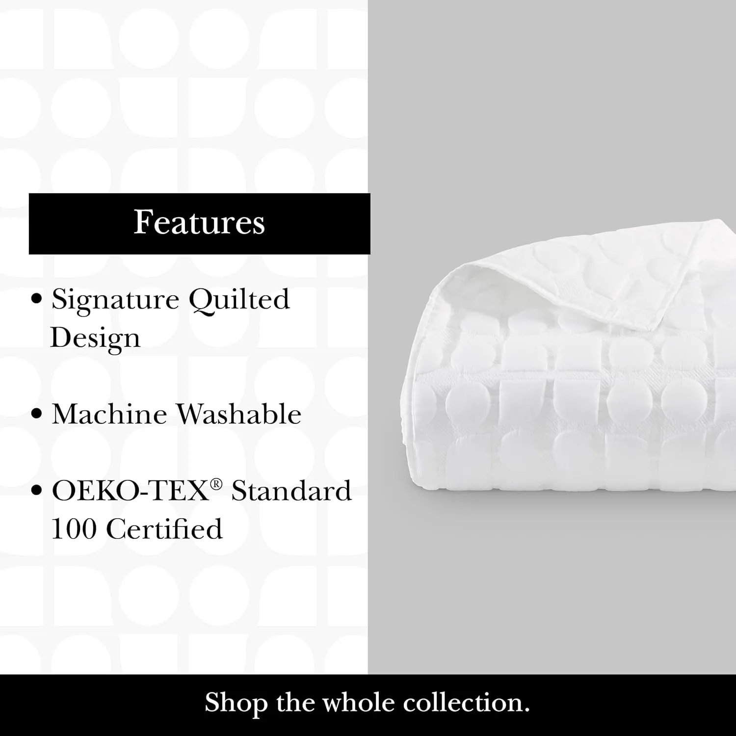 kate spade new york Noel Full/Queen Quilt Bedding Set, 200 Thread Count and 100% Cotton Cover, All Season 3 Piece Reversible Bedding Set, Machine Washable, Marshmallow