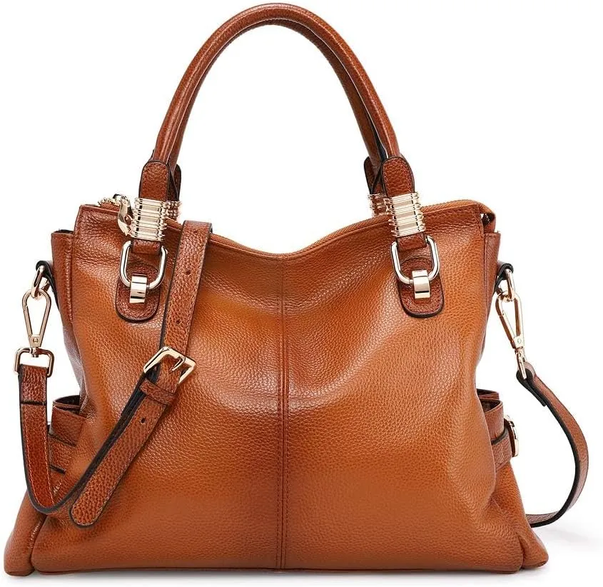 Kattee Soft Women Genuine Leather Purses and Handbags Satchel Tote Shoulder Bag