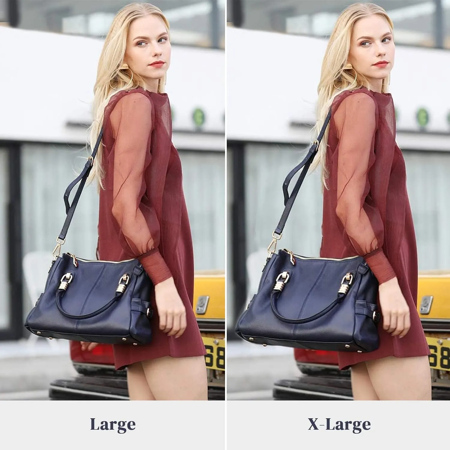 Kattee Soft Women Genuine Leather Purses and Handbags Satchel Tote Shoulder Bag