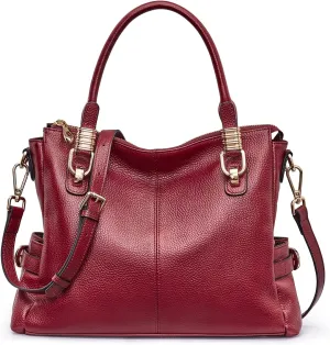 Kattee Soft Women Genuine Leather Purses and Handbags Satchel Tote Shoulder Bag