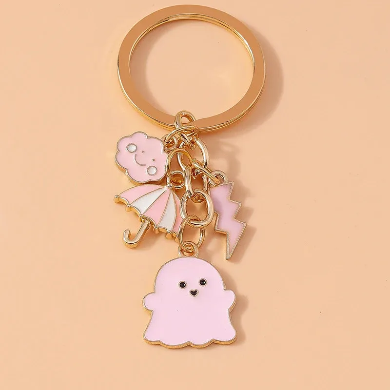Kawaii Unicorn Horse Enamel Keychain 🦄✨ | Cute Metal Key Ring Pendant for Women & Girls | Perfect DIY Gift for Handbags & Car Keys 🎁💕