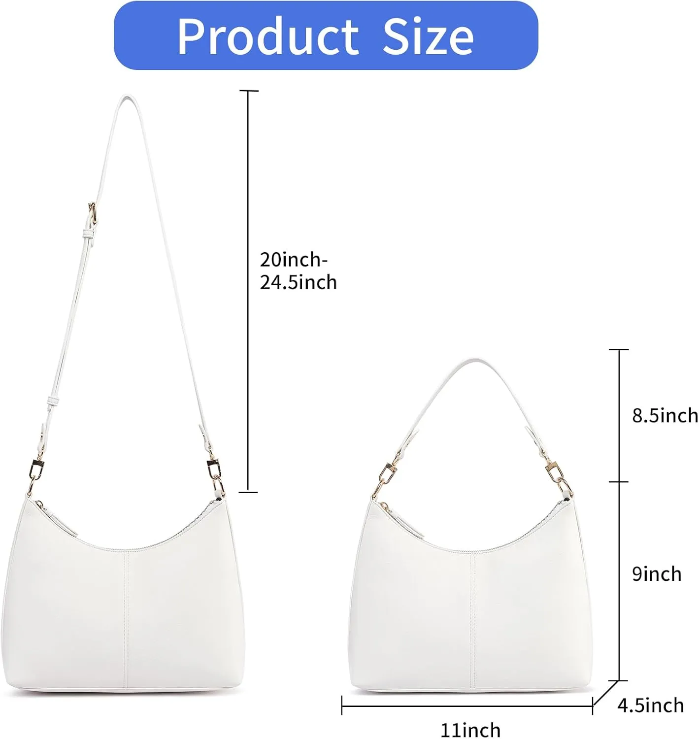 Keyli Small Shoulder Handbags for Women Mini Purse Waterproof Soft Leather Crossbody Bags for Work Shopping Travel
