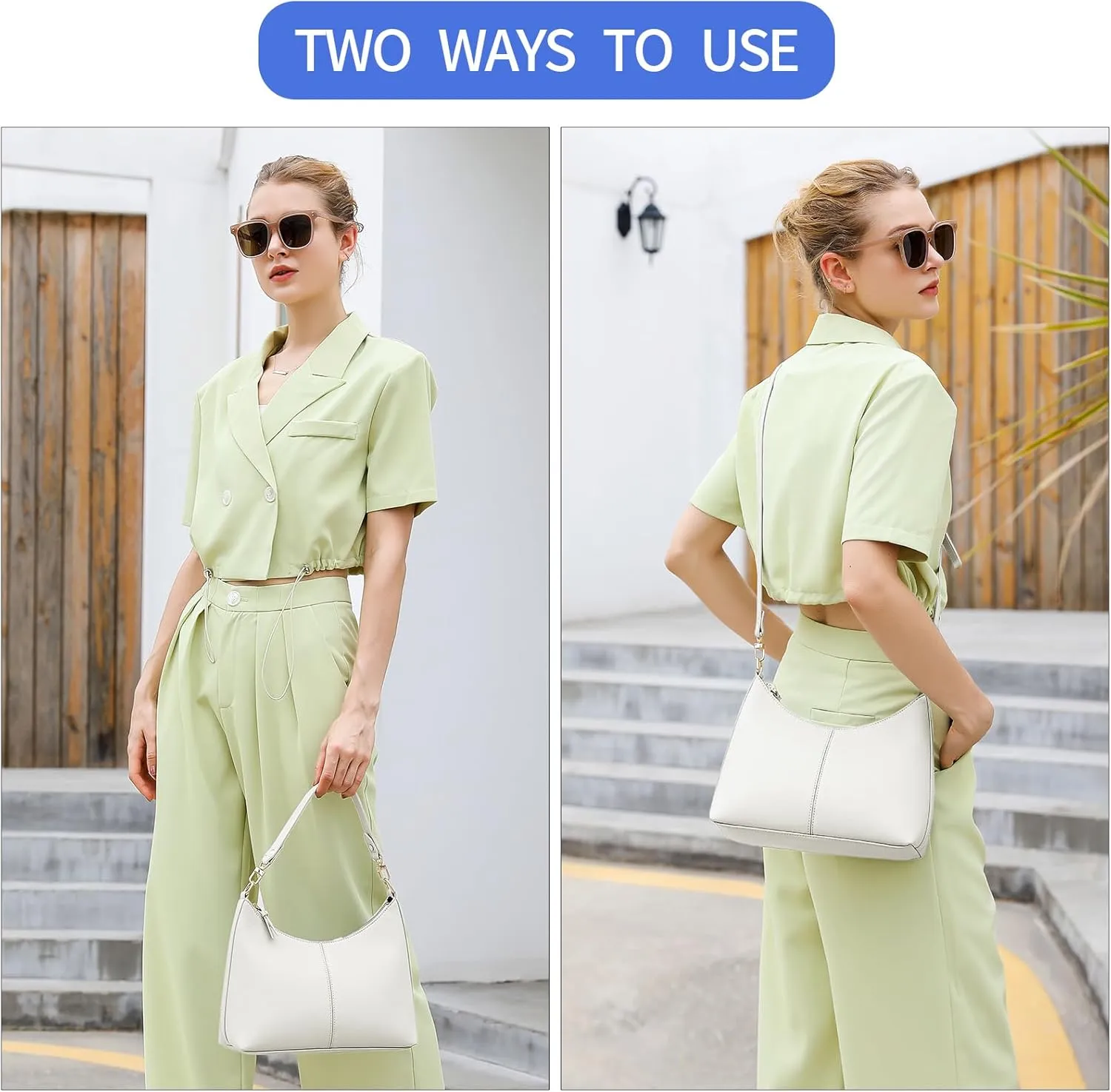 Keyli Small Shoulder Handbags for Women Mini Purse Waterproof Soft Leather Crossbody Bags for Work Shopping Travel