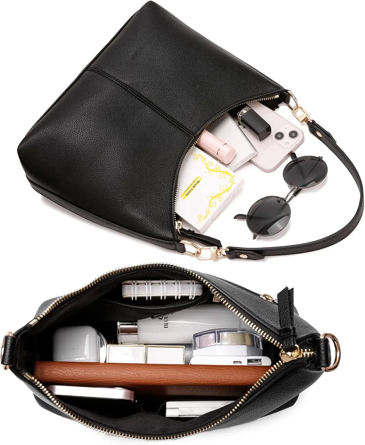 Keyli Small Shoulder Handbags for Women Mini Purse Waterproof Soft Leather Crossbody Bags for Work Shopping Travel
