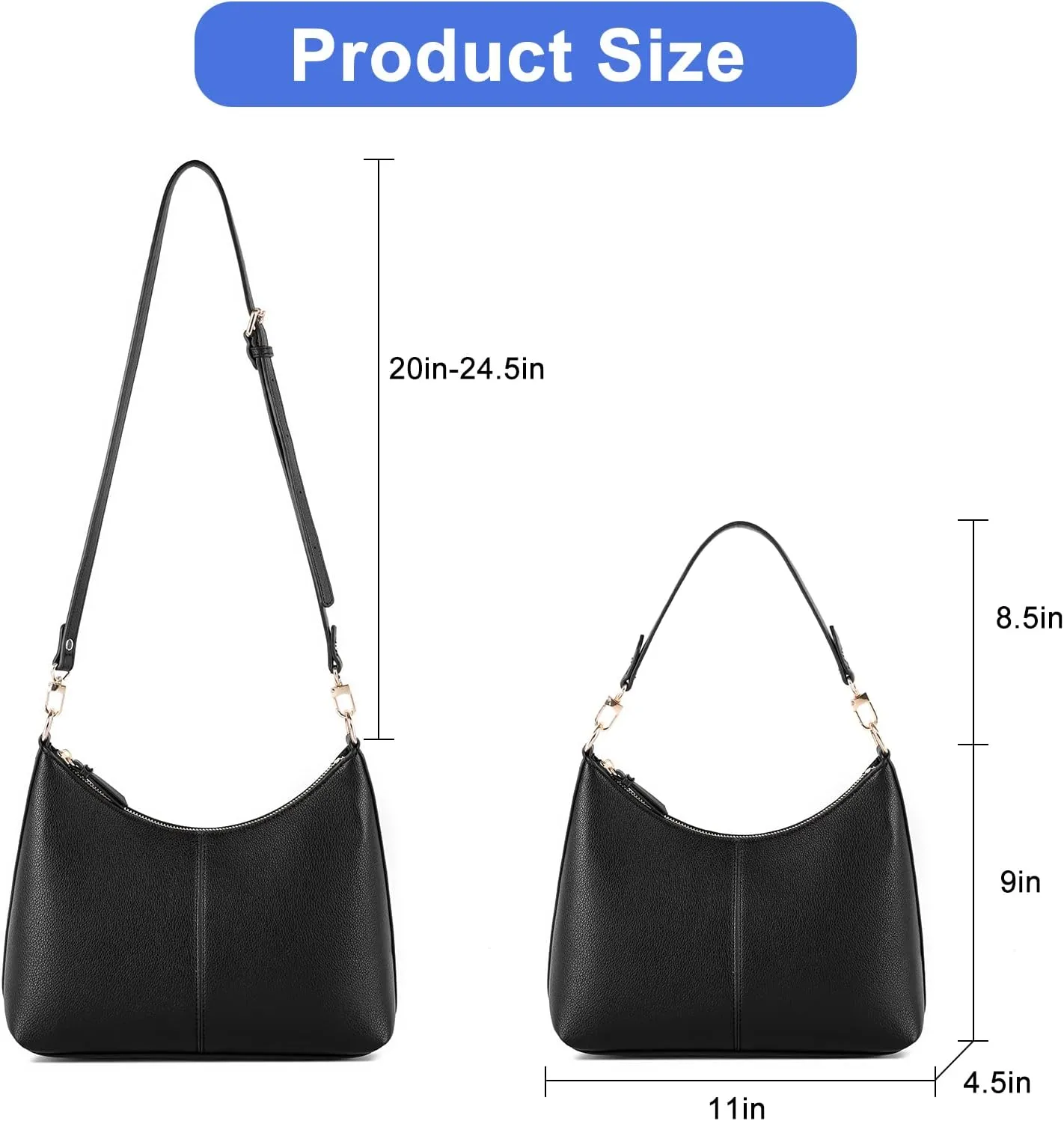 Keyli Small Shoulder Handbags for Women Mini Purse Waterproof Soft Leather Crossbody Bags for Work Shopping Travel