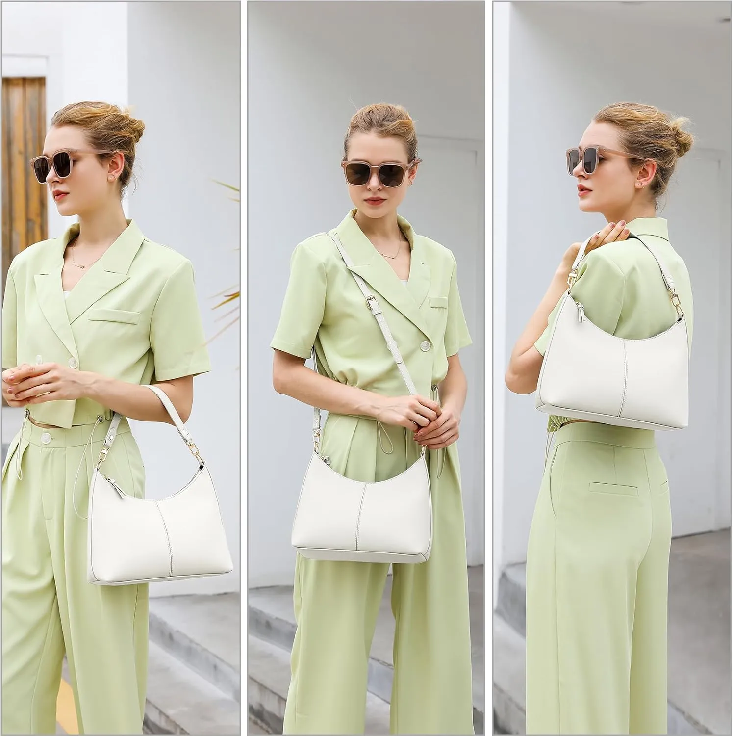 Keyli Small Shoulder Handbags for Women Mini Purse Waterproof Soft Leather Crossbody Bags for Work Shopping Travel