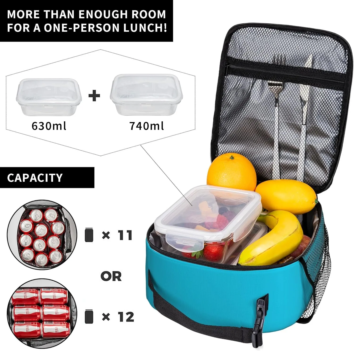 Kids Lunch Box Lunch Bag for Boys Girls, Reusable Insulated Game Lunch Boxes Gamer Tote Bag, High Capacity Leakproof Thermal Cooler Sack Food Handbags for School Work Picnic Camping Gifts