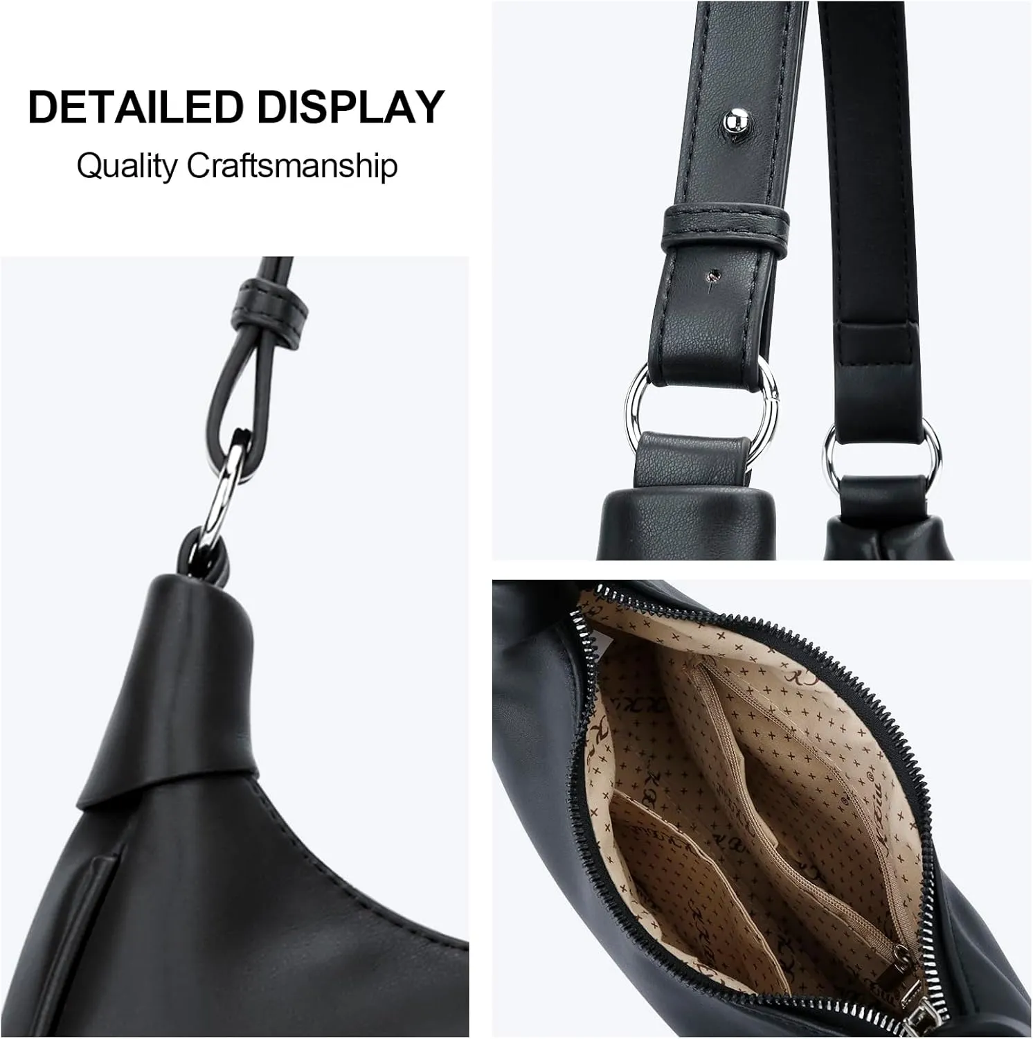 KKXIU Shoulder Bag for Women Cute Hobo Purses and Handbags Retro Clutch Underarm Purse