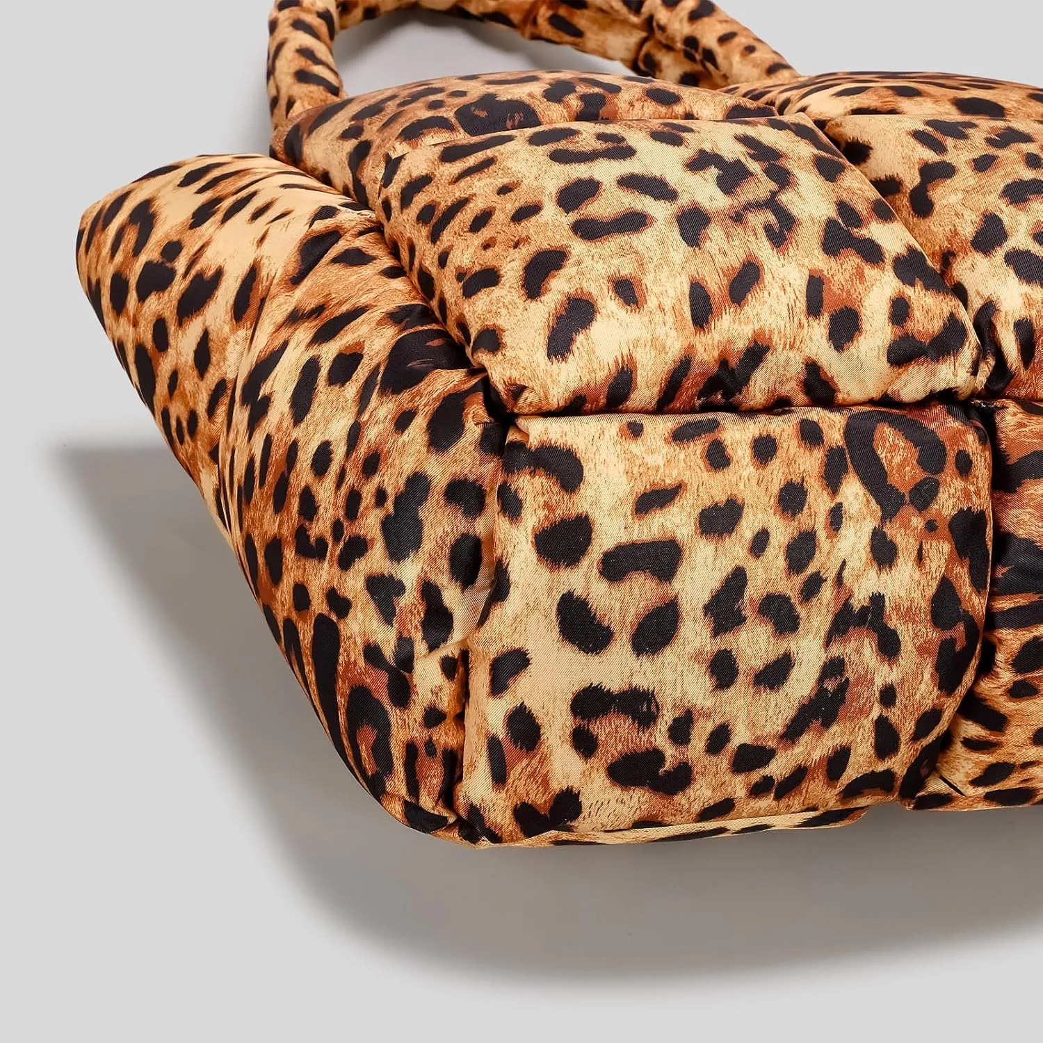 Large Lightweight Quilted Tote Bag for Women, Luxury Soft Padded Handbags, Winter Nylon Down Cotton Padding Shoulder Bags