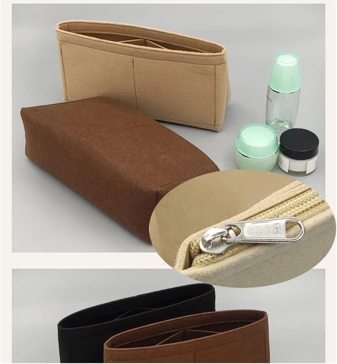 Lckaey Felt Purse Organizer Insert for boulogne inner bag boulogne coffee table 2075coffee