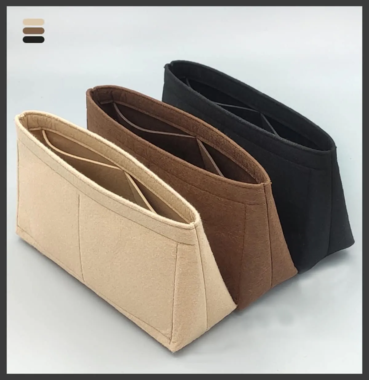 Lckaey Felt Purse Organizer Insert for boulogne inner bag boulogne coffee table 2075coffee