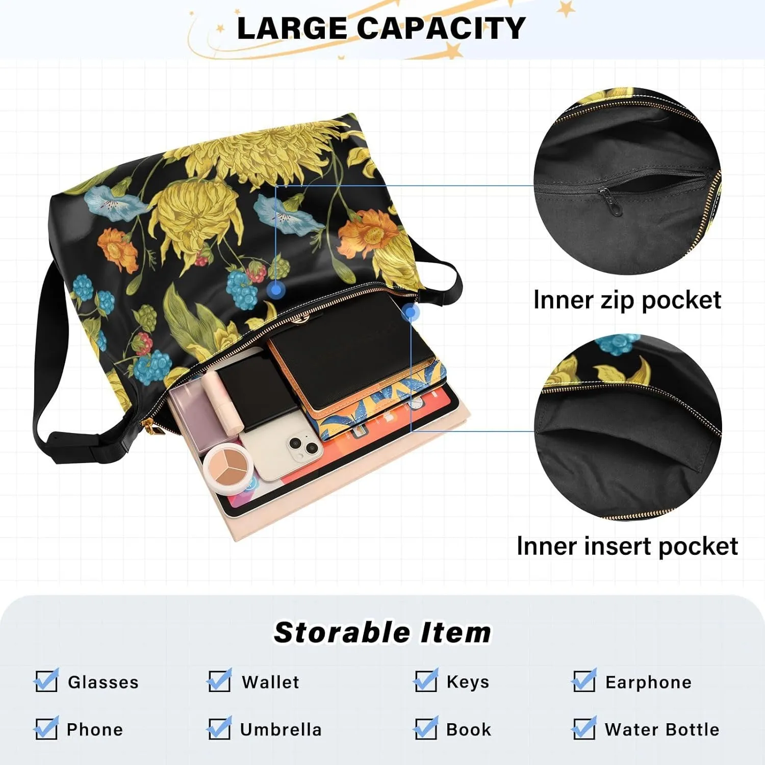 Leather Crossbody Purse for Women Men Lightweight Medium Crossbody Bag Shoulder Handbags for Running Hiking