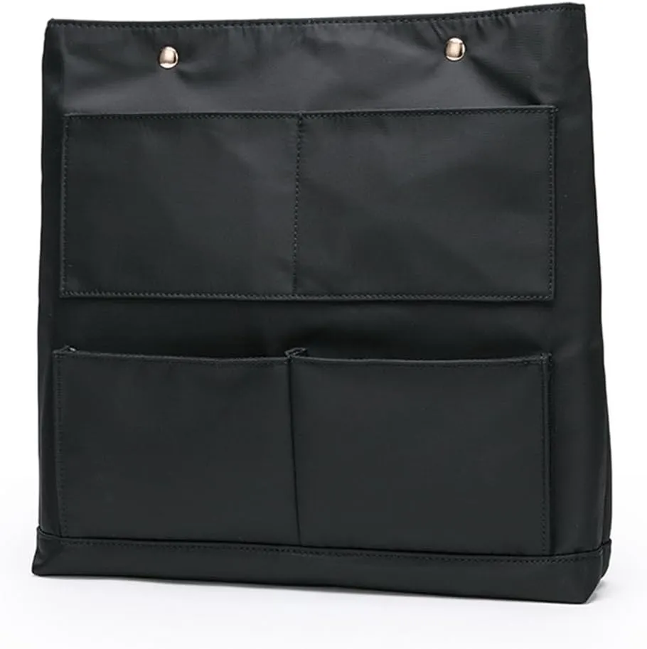 Lightweight Handbag Organizers Insert with Multiple Pockets - Handbag Organizer for Storage and Organization, Cosmetic Bag (Nylon-black,L)