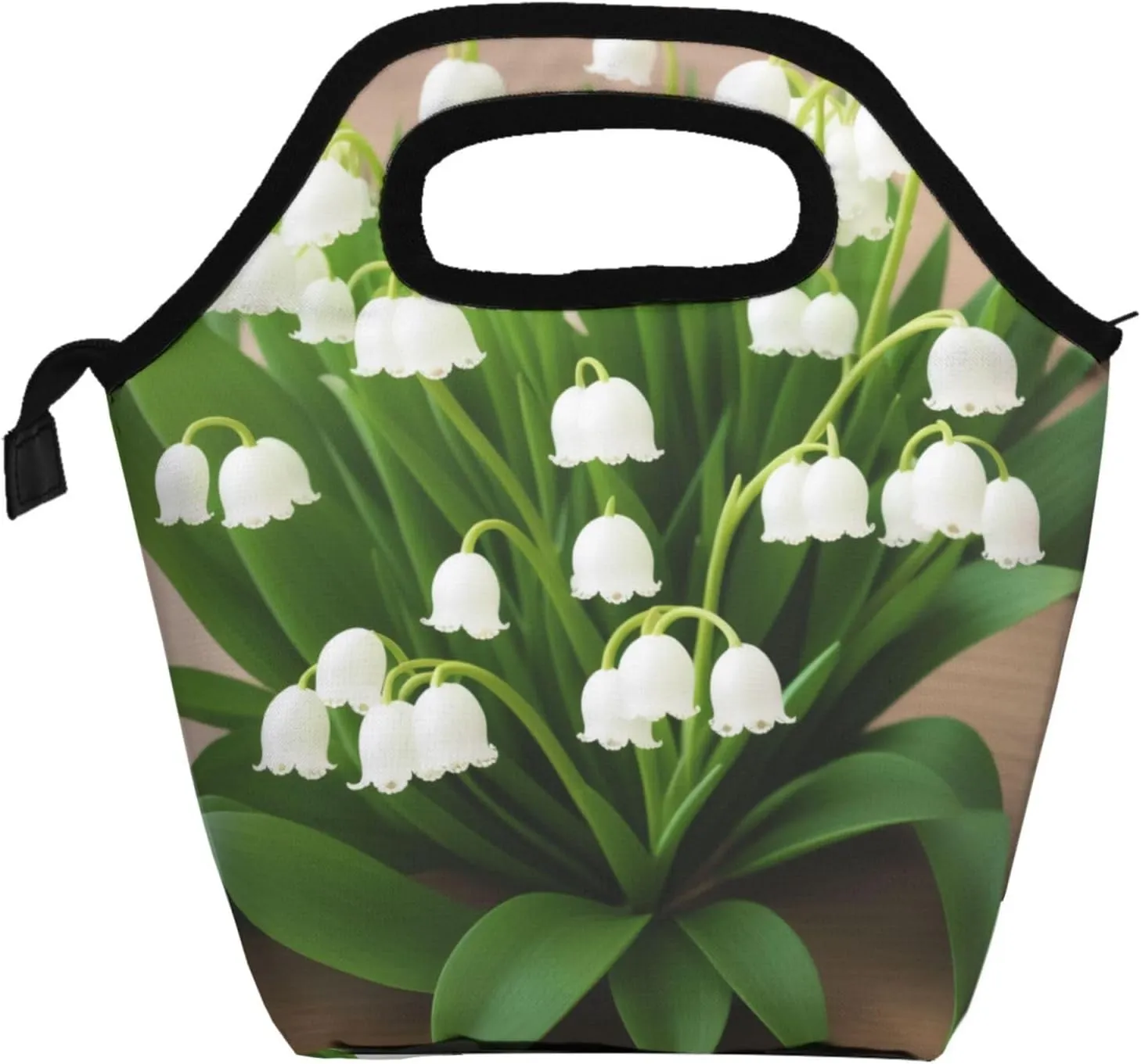 Lilies Of The Valley Lunch Bag Insulated Reusable Small Lunch Bag Soft Lunch Tote Bag For Work Travel Picnic