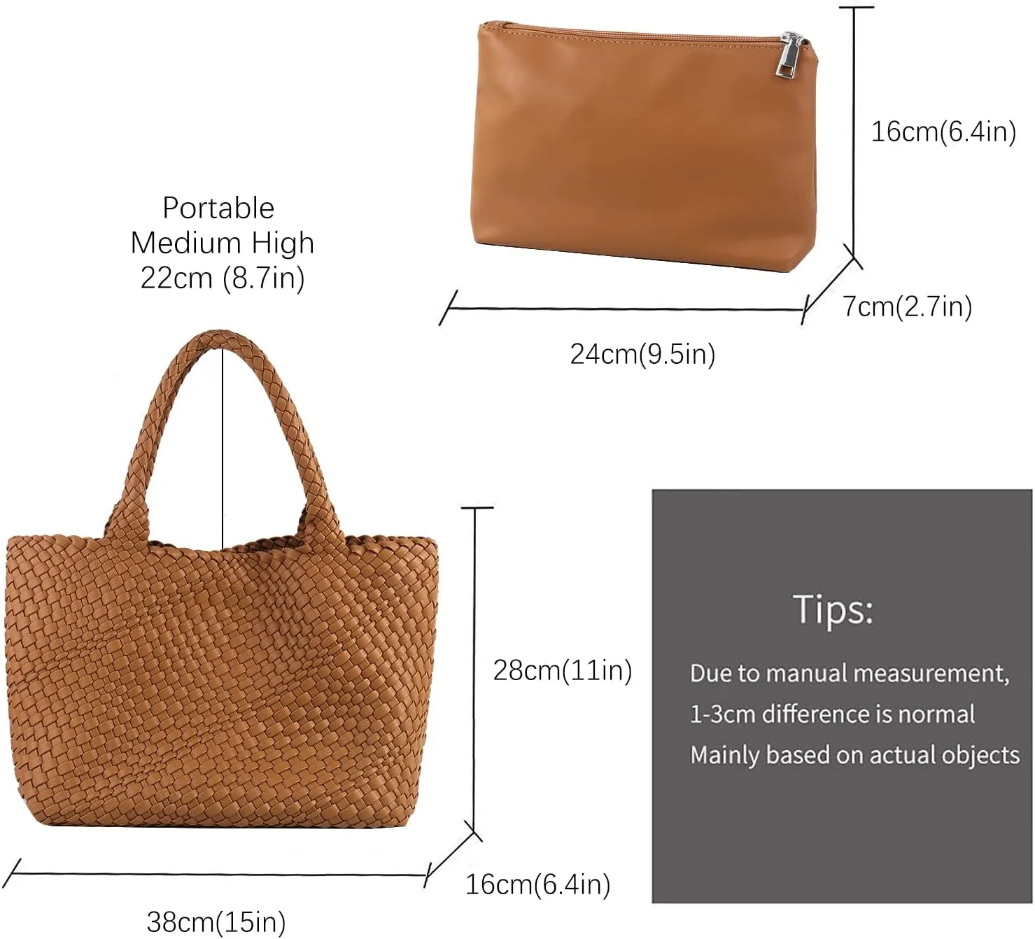 LMKIDS Woven Bag for Women, Vegan Leather Tote Bag Large Summer Beach Travel Handbag and Purse Retro Handmade Shoulder Bag