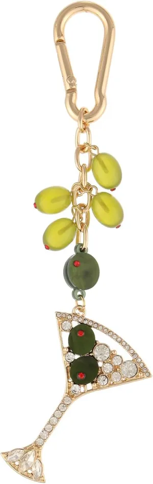 Madison Tyler Western Cowboy Boots Cherry Bow Bubble Tea Strawberry Cute Keychain | Bag Charms for Handbags Purse Charms