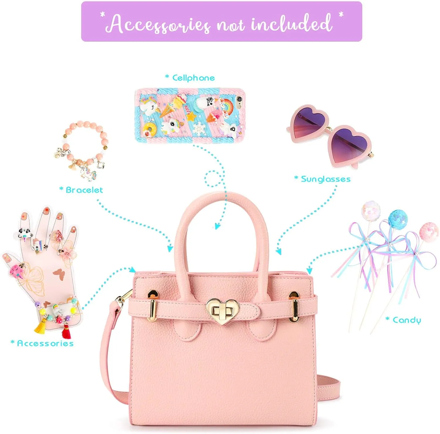 mibasies Kids Purse for Little Girls Gift Toddler Crossbody Handbags