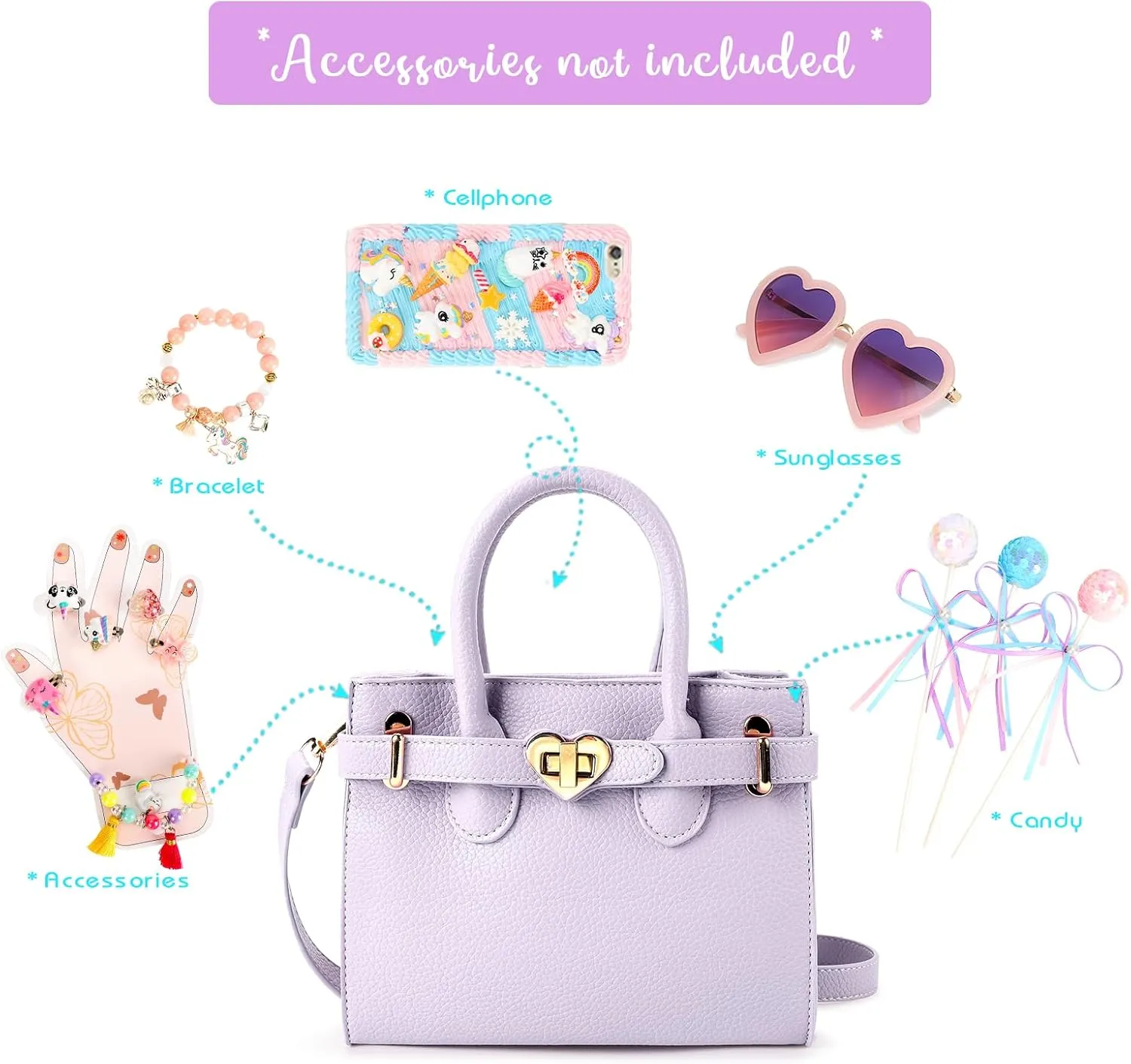 mibasies Kids Purse for Little Girls Gift Toddler Crossbody Handbags