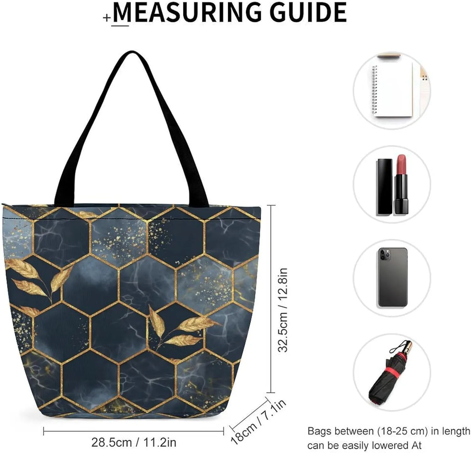 MoBlinko Marble Tote Bag for Women Reusable Handbags Shoulder Bags with Zipper for Yoga Grocery Shopping Gifts