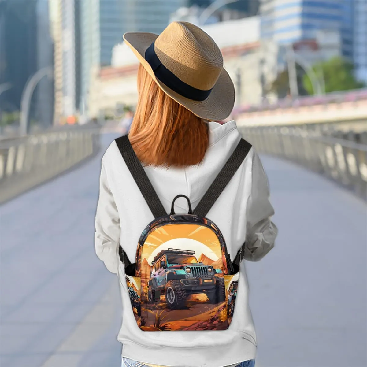 Monster Truck Car Mini Backpack Purse for Women Fashion Lightweight Small Daypack Ladies Travel Handbags Shoulder Bag