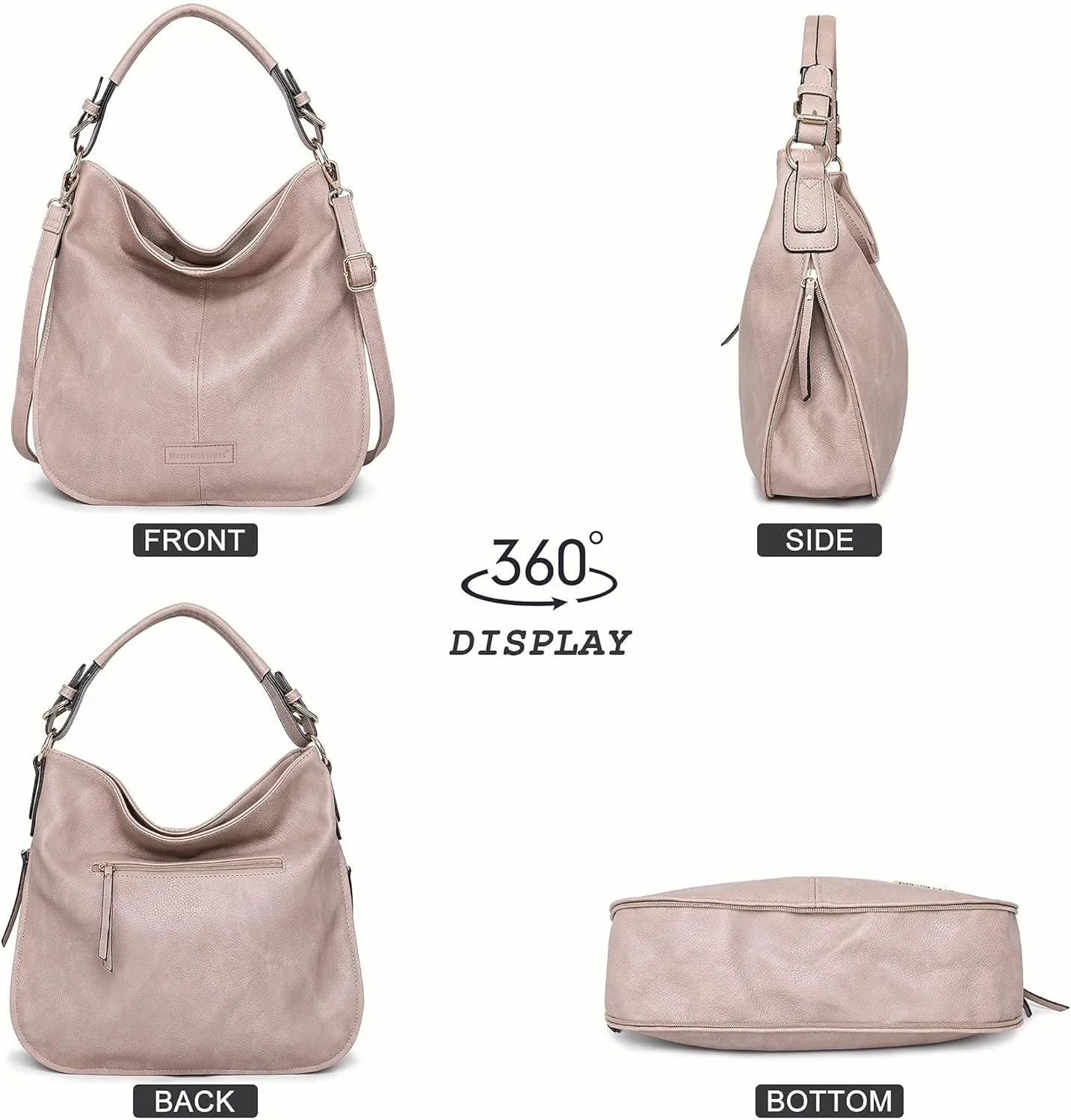 Montana West Hobo Bags for Women Shoulder Purses and Handbags