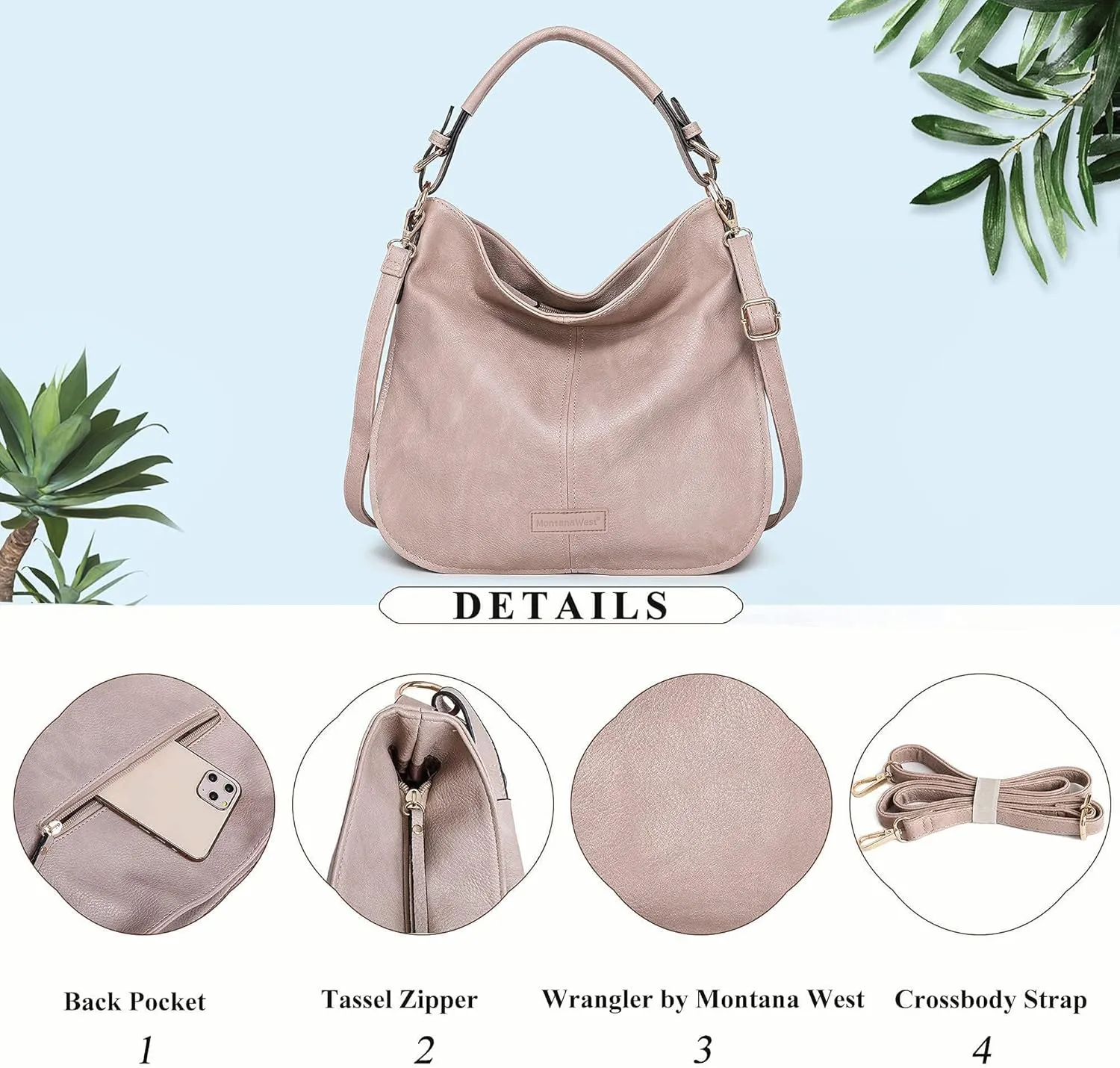 Montana West Hobo Bags for Women Shoulder Purses and Handbags
