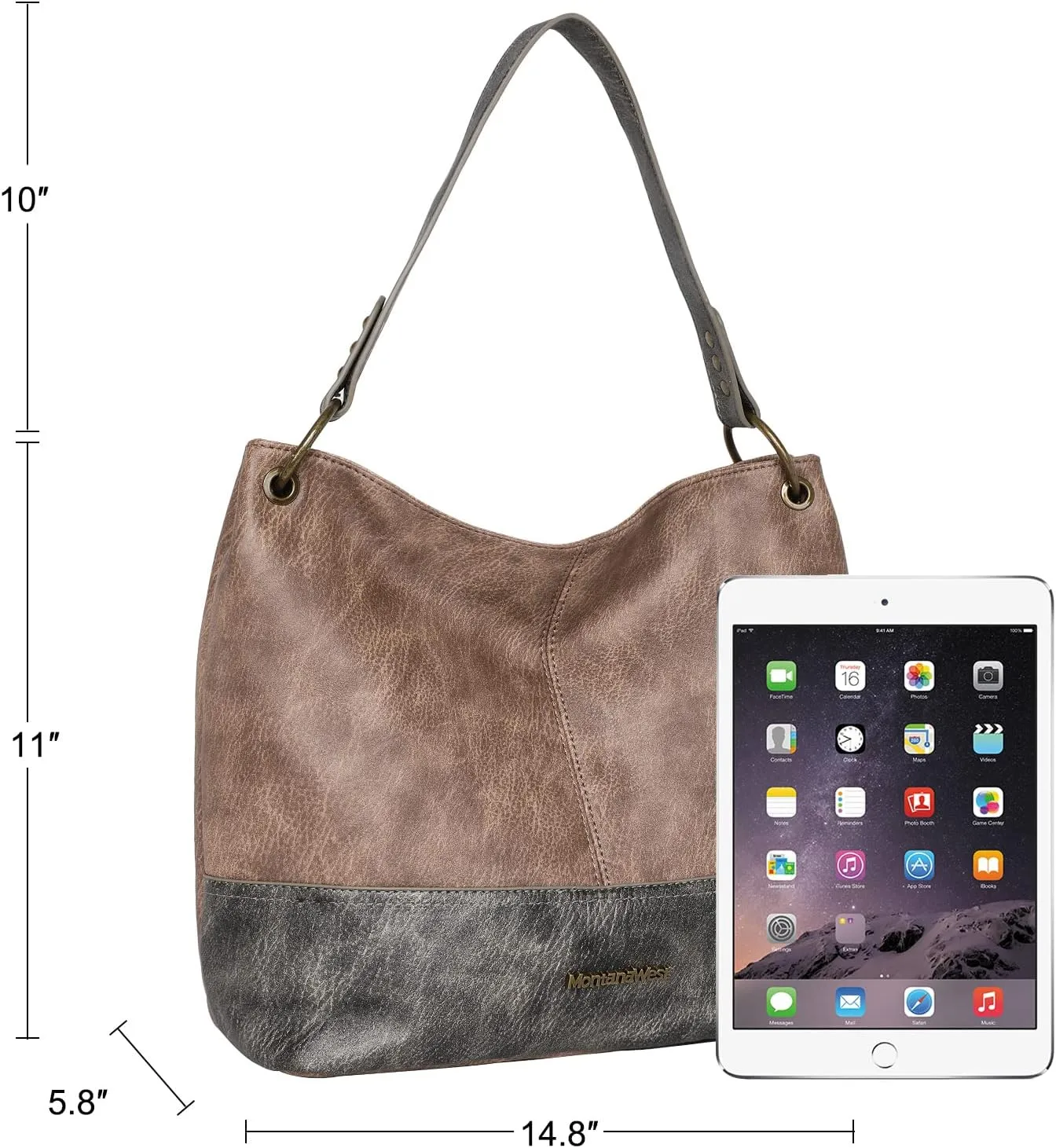 Montana West Purses for Women Hobo Shoulder Handbags with Zipper