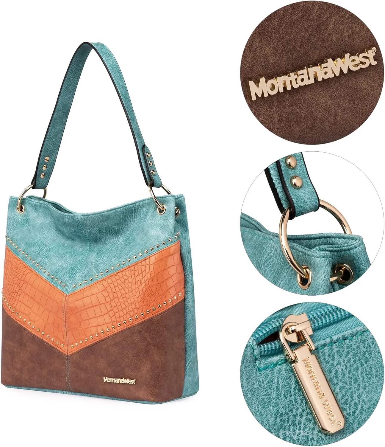 Montana West Purses for Women Hobo Shoulder Handbags with Zipper